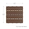 Nature Spring 6-piece Patio and Deck Tiles, Interlocking Slat Pattern Outdoor Floor Pavers Weather Resistant, Brown 332880JIS - alternate 3